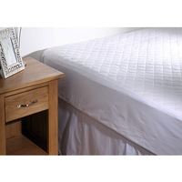 Georges Fine Linens 100% Cotton Quilted Mattress Protector 35cm Wall (Single, King Single, Double, Queen, King)