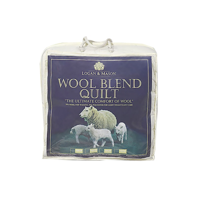 Buy 300GSM Luxury Australian Wool Blend Quilt Single MyDeal