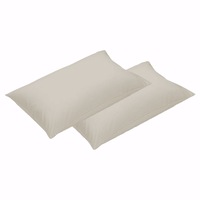 500TC Pair of Cotton Standard Pillowcases 48 x 73 cm