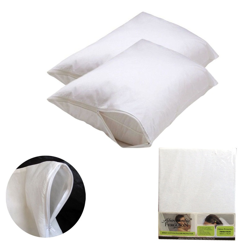 Buy Abercrombie and Ferguson Twin Pack Jersey Cotton Pillow Protectors