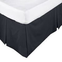 ASSUN Box Pleated Valance (Black, Ecru, White)