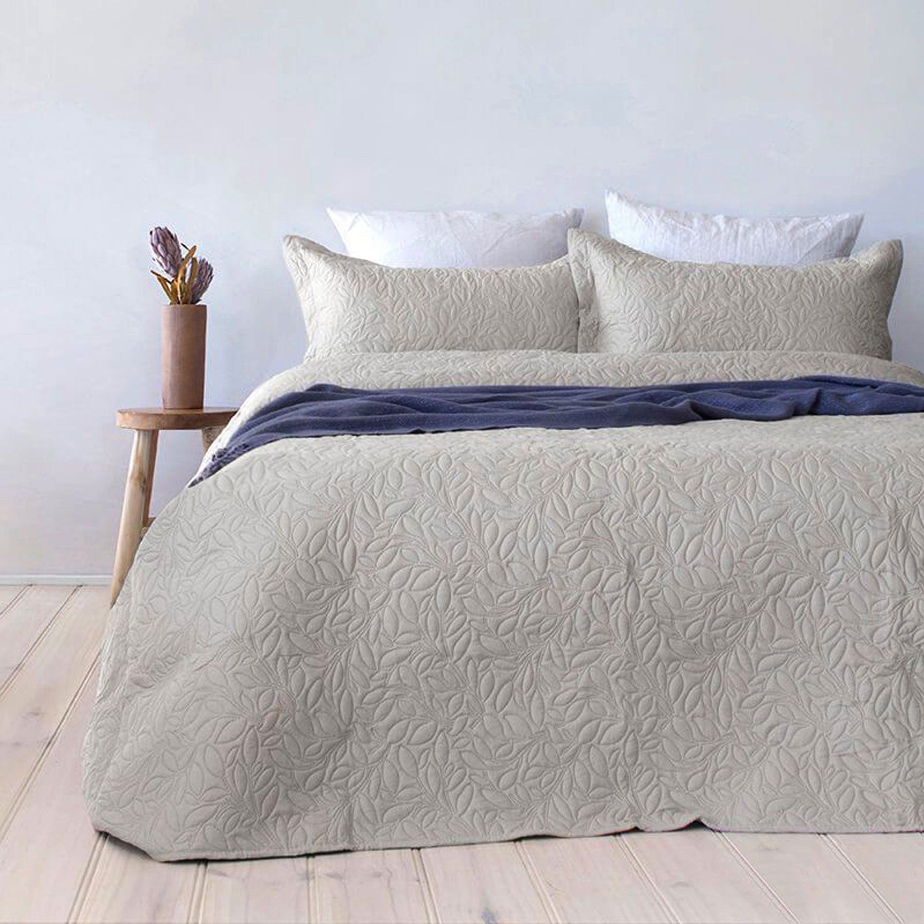 Botanica Embossed Coverlet Set Queen/King by Bambury available in 5 Colors