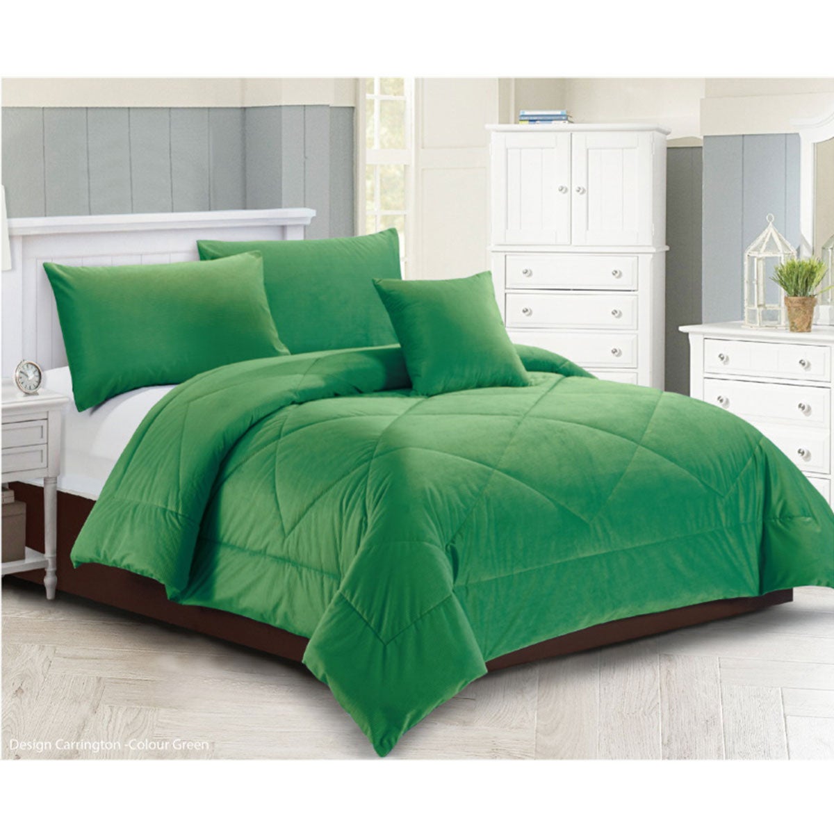 Carrington Quilt/Bedding Set Green