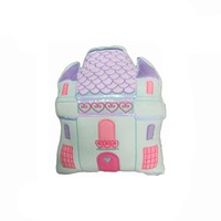 Linen House Castle Shape Filled Embroidered Cushion 31 x 40 cm