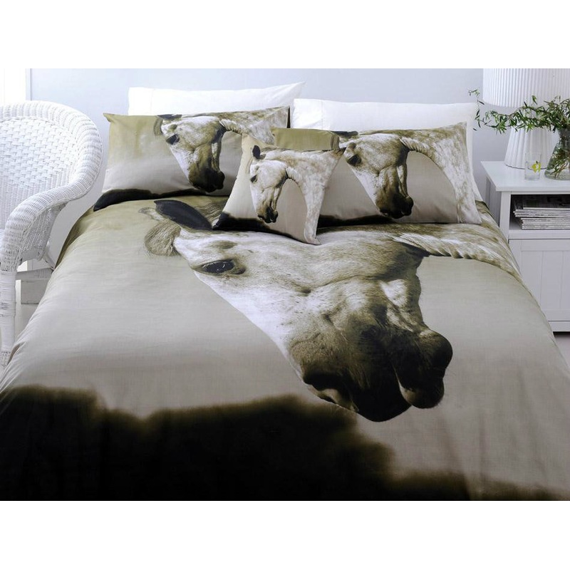 Buy Dapple Horse Quilt Cover Set KING by Just Home MyDeal