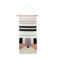 Estella Wall Hanging Natural Black Grey 45 x 75 cm by J.elliot