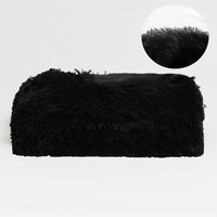 Long Hair Faux Fur Throw Rug by Hotel Living