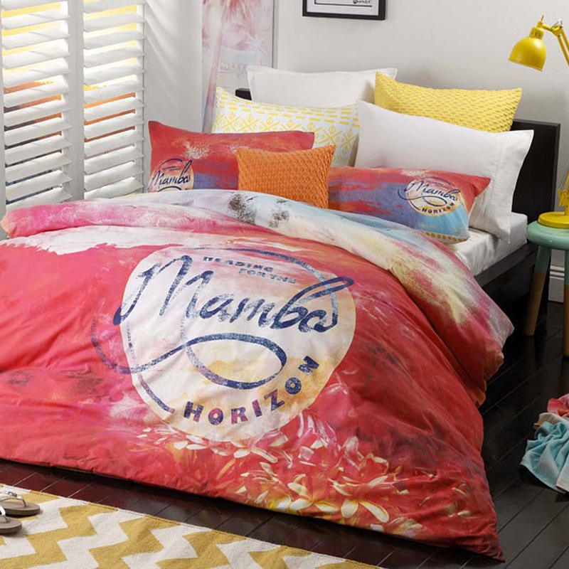 Buy Mambo Sunset Pink Quilt Cover Set MyDeal