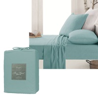 Ardor Micro Flannel Sheet Set Blue (Single, King Single, Double, Queen, King, Super Queen, Super King)
