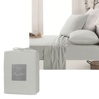 Micro Flannel Sheet Set Silver