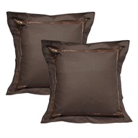 Pair of Sequins Chocolate European Pillowcases 65 x 65 cm by Accessorize