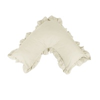 Artex Cotton Polyester V Boomerang Shape Ruffled Pillowcase