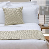 Regency Champagne Bed Runner or Square Cushion by Jason