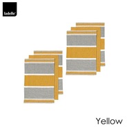 Revive Block Woven Set of 6 Cotton Kitchen Towels