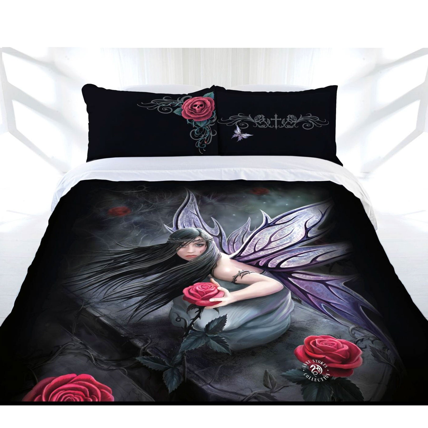 Anne Stokes Rose Fairy Quilt Cover Set
