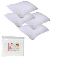 Stain Resistant Standard Pillow Protectors 4 Pack by Easyrest