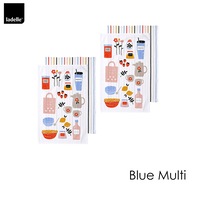Sunday Market Set of 4 Cotton Kitchen Towels Multi
