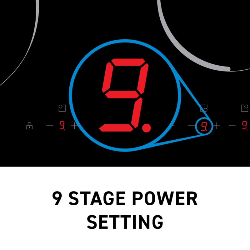 Buy Domain Ceramic Glass Electric Cooktop with Touch Controls 700mm