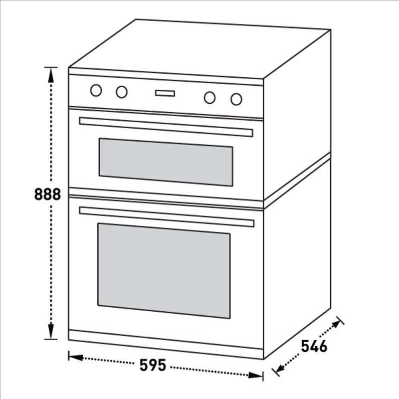 Domain MultiFunction Fan Forced Double Electric Oven 600mm Buy