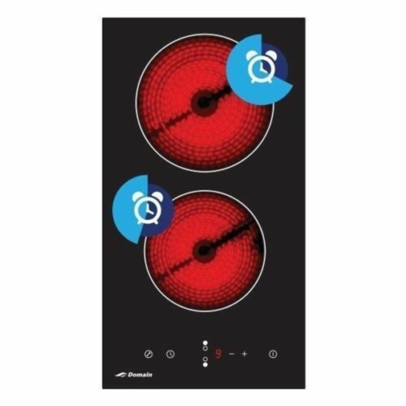 Buy Domain Two Burner Ceramic Glass Electric Cooktop With Touch
