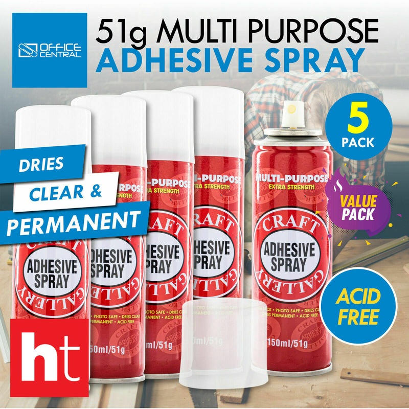 Buy 5PK Adhesive Craft Spray Acid Free Multi Purpose Art Craft Photos ...