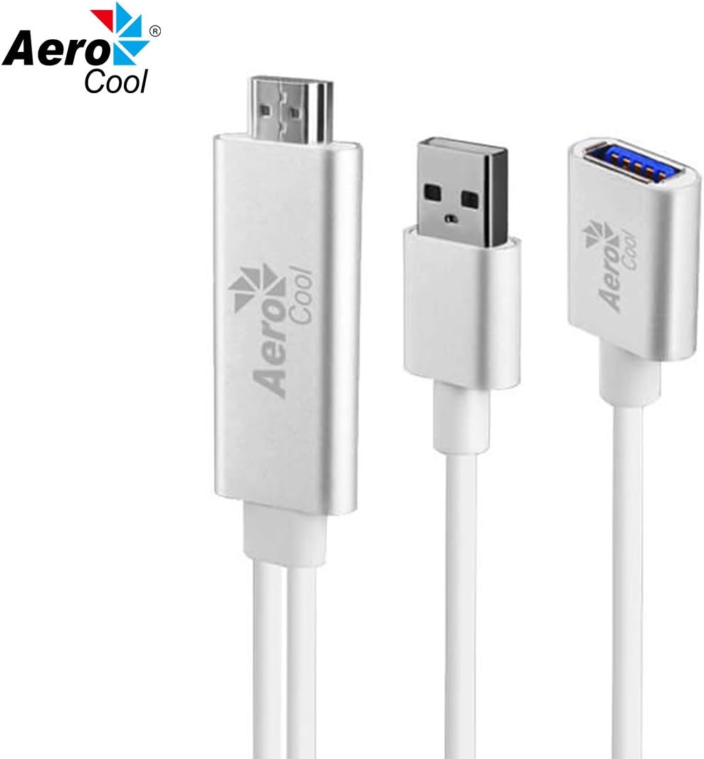 AeroCool Premium Universal USB HDMI TV Display Cable for iOS and Android Device