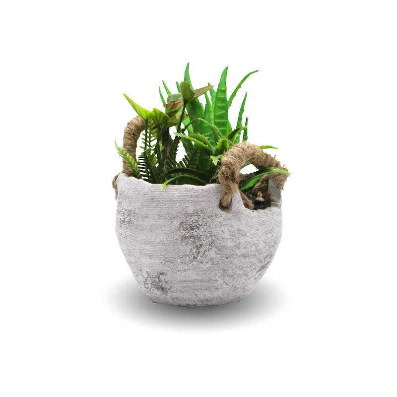 Buy Artificial Plant With Rope Pot 15cm Height Simulation Flowers 