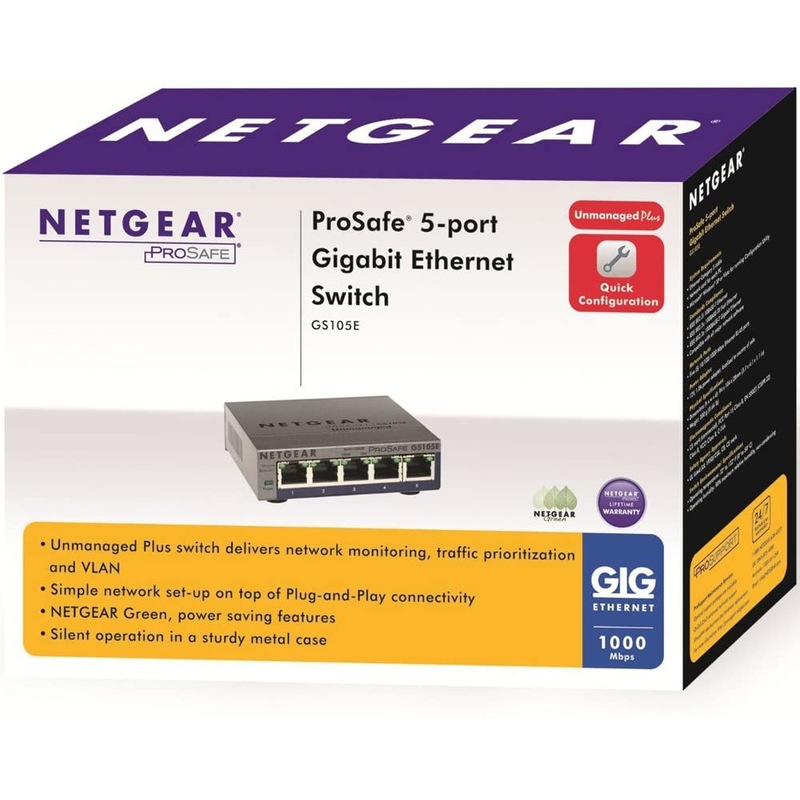 Buy Netgear GS105E ProSafe Plus 5port Gigabit Switch MyDeal
