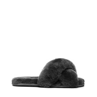 Ugg Australian Shepherd Women Slides Sheepskin Crossover Slipper Non-slip Sandal