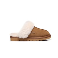 Ugg AS Women Men Slipper Australian Sheepskin Suede Upper Slipper Nonslip Muffin
