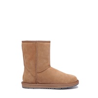 Ugg AS Women Men Short Classic Boots Sheepskin Wool Suede Upper Water Resistant