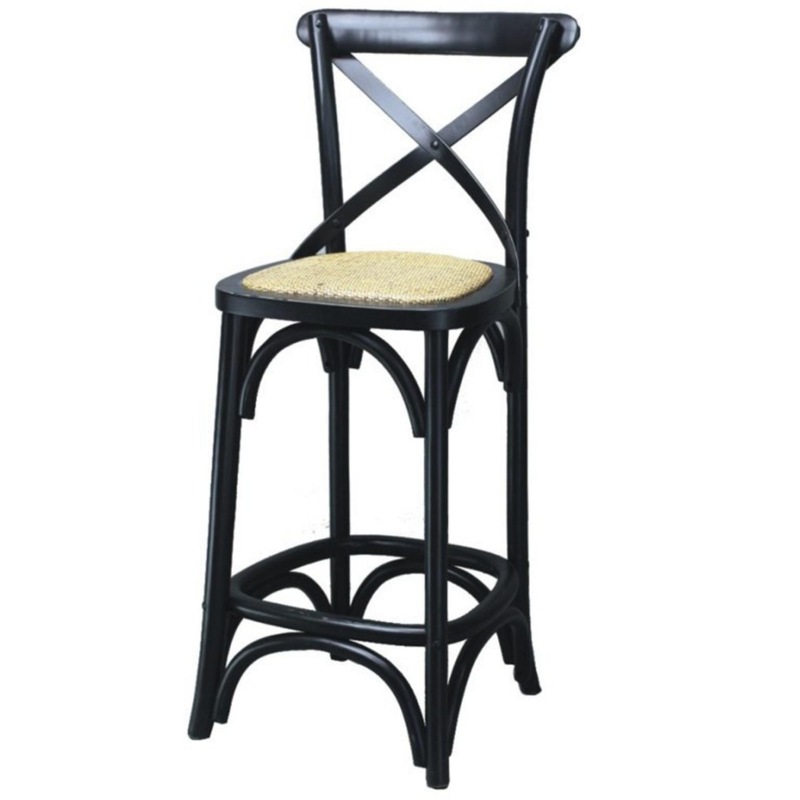 Buy Alchemy Crossback Bar Stools Dining Chair Solid Oak Timber Rattan