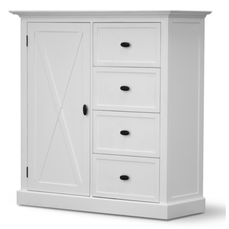 Buy Beechworth Tallboy 4 Chest of Drawers Solid Pine Wood Storage