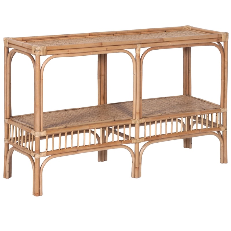 Buy Earthy 120cm Rattan Cane Console Entry Entrance Hallway Table ...