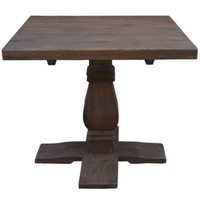 Florence Lamp Table 70cm Pedestal Solid Timber Wood French Provincial