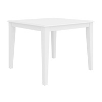 Daisy Dining Table 100cm Solid Acacia Timber Wood Hampton Furniture - White