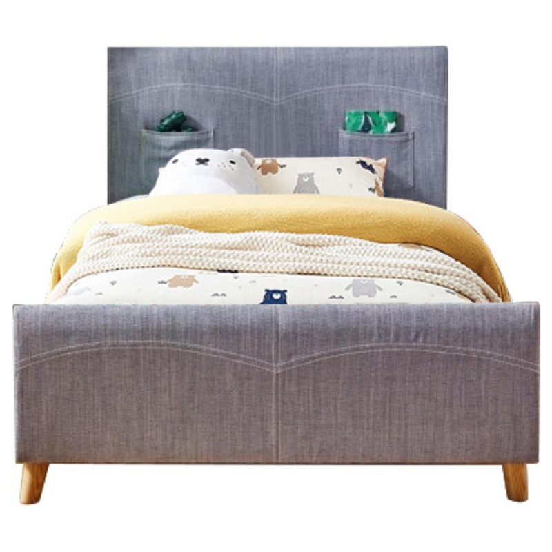 Buy Phlox Kids King Single Bed Fabric Upholstered Children Kid Timber ...
