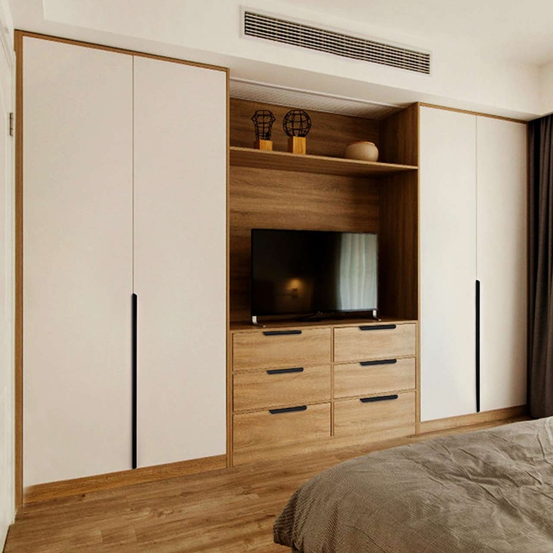 Buy Contemporary Kitchen lip pull handles Matt Black MyDeal