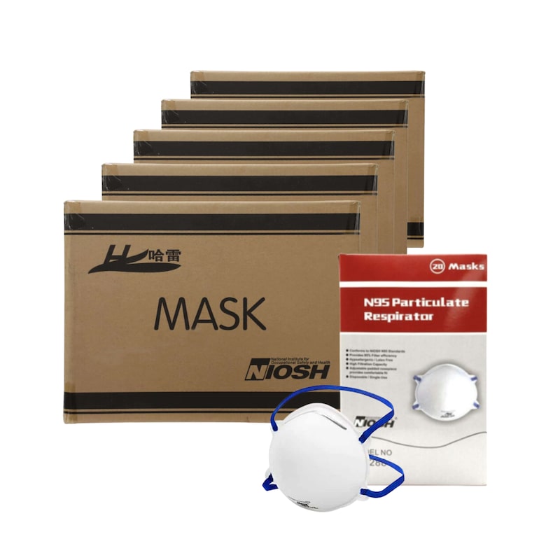 Buy Harley N95 Cup 288 (5 Cartons) - 100 Boxes x 20s (2000 masks) - MyDeal