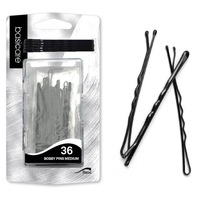 Basicare Bobby Medium Black Hair Pin Set of 36 6.2cm