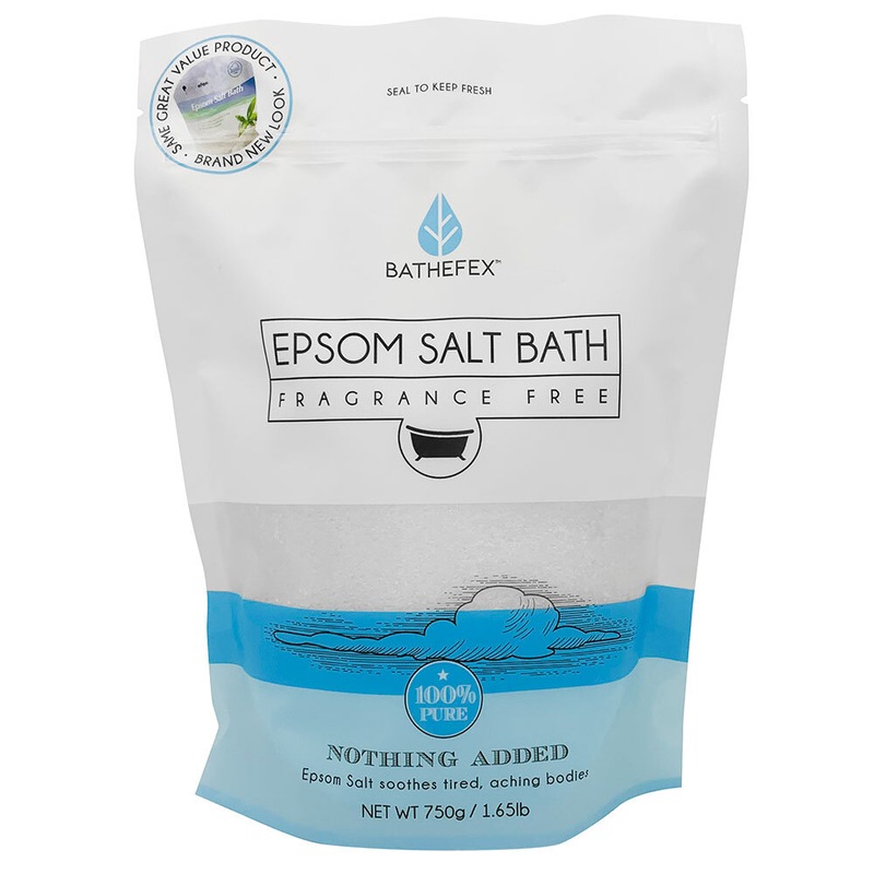 Buy Bathefex Epsom Salt Bath Fragrance Free 100 Pure 750g Mydeal