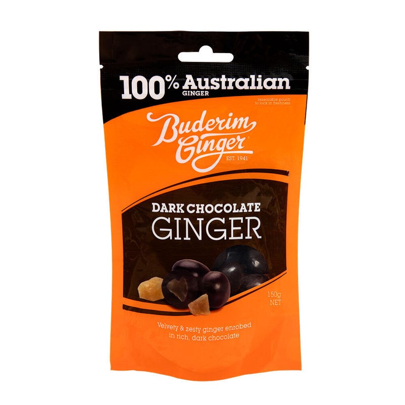 Buy Buderim Ginger Dark Chocolate Ginger Chewable Treat 150g Mydeal