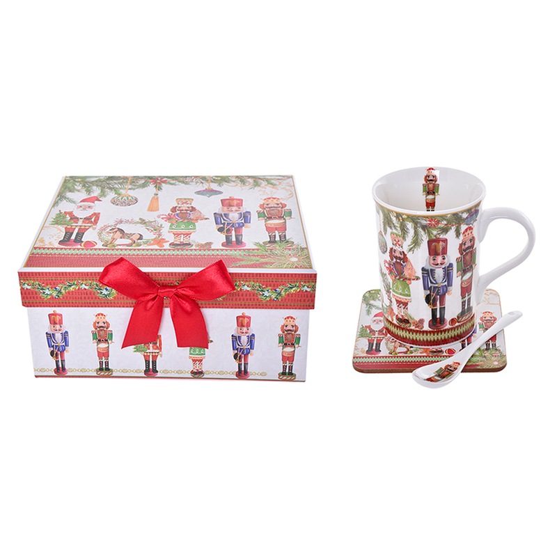 Buy Christmas Nutcracker Gift Set 3 Piece Mug, Coaster and Teaspoon in