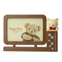 Kids Happy Time Teddy Bear Photo Frame - Brown-Beige 17 x 10.2cm