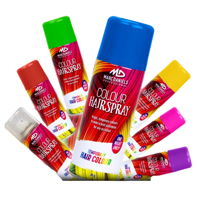 Buy Marc Daniels Coloured Hair Spray MultiPack 7 colours 7 x 85g MyDeal