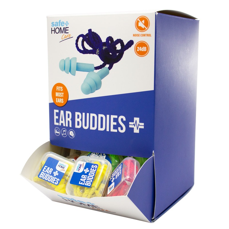 Buy Safe Home Care Ear Buddies Plugs With Cord (Random Colour Supplied