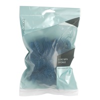 Basicare Luxe Bath Sponge with Hanging Cord Blue