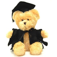 Teddy And Friends Brown Bear Graduation 15cm Stuffed Toy