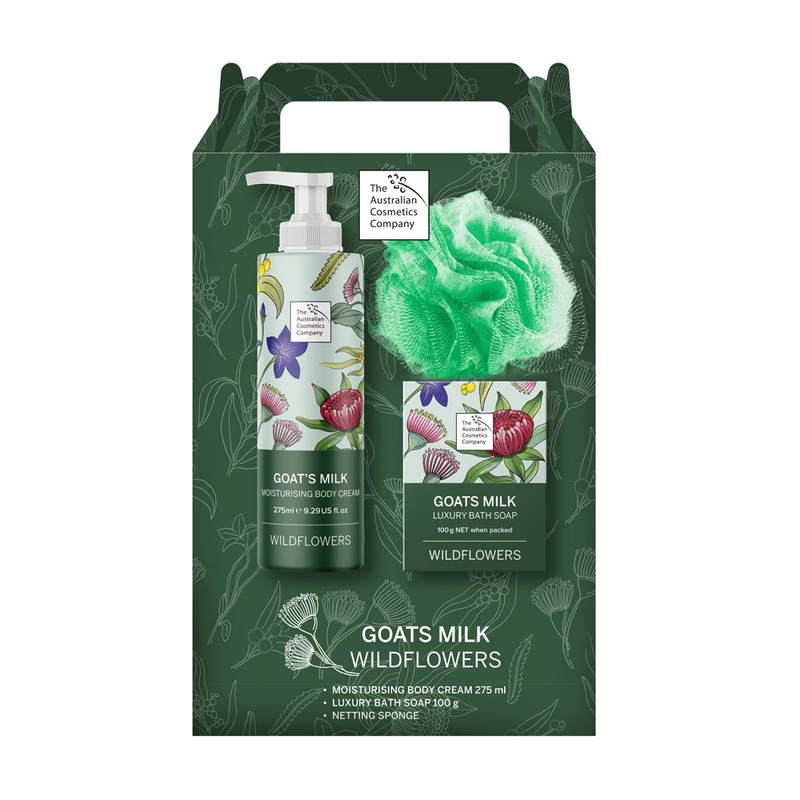 Buy The Australian Cosmetics Company Wildflowers Body Cream Soap Sponge