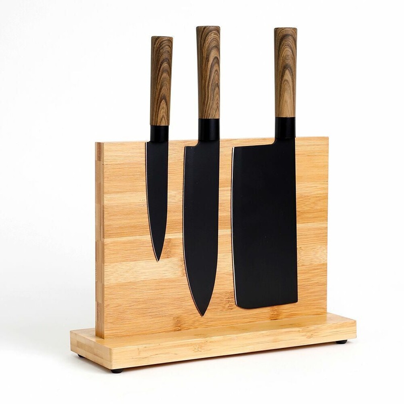 Buy Bamboo Kitchen Knife Holder Cutlery Storage Rack Block